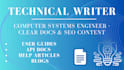 write clear technical documentation, manuals and SEO content