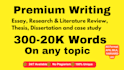 write and edit research,thesis,dissertation and case study