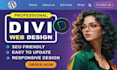 design a professional wordpress website using divi theme and page builder