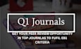 get you peer review opportunity in top journals