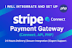 do stripe API integration, stripe connect and checkout in 24 hours