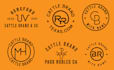 do vintage farm or ranch logo for cattel brand