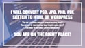 convert design from figma, xd, PSD to pixel perfect website