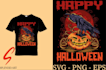 make custom horror halloween logo and t shirt vector design