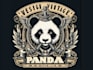 design vector t shirt panda hookah logo
