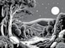 draw simple black and white illustration