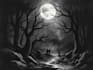 draw dark art illustration with engraving style