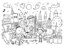 draw doodle art illustration designs on any topic