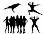turn image into silhouette vector illustration