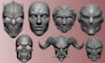 sculpt 3d mask 3d helmet cosplay mask and armor 3d custom mask for printing