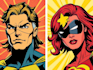 draw comic superhero pop art portraits