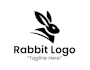 create wonderful excellent rabbit logo design