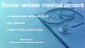 write accurate, evidence based, medical and health articles