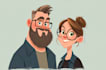 draw you as a yellow cartoon simpsons style
