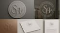 design a modern, minimalist or bold logo with monogram, lettering and texture