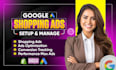 setup, manage google shopping and performance max campaigns