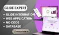 do your glide integration, web application, no code, database