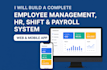 develop employee management app, shift management app, HR app, staff payroll app