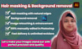 do professional hair masking and background removal