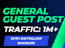write and publish general guest post on high quality sites