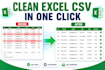 clean excel CSV files with one click gui tool