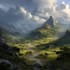 digitally paint fantasy landscape