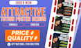 design modern and attractive tuition posters for your class