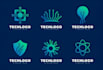 design a modern tech startup, cyber security, crypto, technology logo
