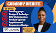 build godaddy website design godaddy redesign  ecommerce builder SEO development