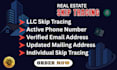do real estate skip tracing