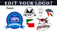 do redraw, vectorize, trace, recreate your logo into vector