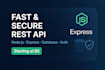 develop secure and scalable rest apis using node js and express js