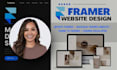 design framer website, landing page design, update framer website developer, seo