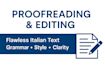 write and proofread professional italian texts