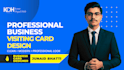 design modern professional business card and visiting card