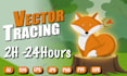 vectorize and redraw your image or logo