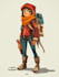 draw 2d game character illustration