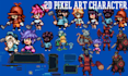 do 2d pixel animation, sprite sheet pixel aet, npc character, sprite animation