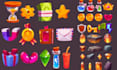 create unique cartoon game icon design, props items, skill icon, 2d game ui icon