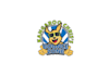design amazing classic bounce house logo