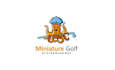 design awesome caribbean mini golf course logo