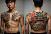 drawing a japanese style tattoo art