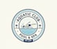 design summer swimming pool spa logo
