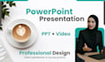 make video presentation, investor pitch deck, and ppt slides with animations
