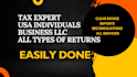 do US tax returns individuals business
