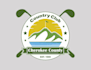 design modern cherokee county club golf logo