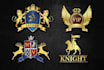 make luxury heraldic, coat of arms logo