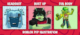 draw your amazing roblox character for pfp