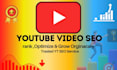 optimize youtube videos for higher ranking, organic growth