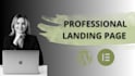 create a creative responsive wordpress landing page